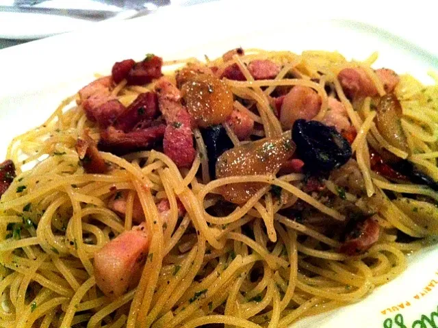 spaghetti bacon n olive|Soiさん