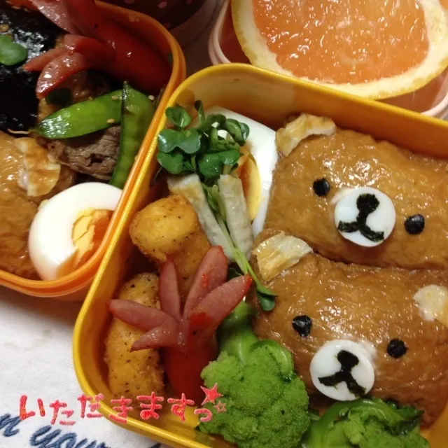 Snapdishの料理写真:リラックマいなり寿司|かずさん