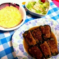 ﾋﾟｰﾏﾝ肉詰めの和風煮|白岩 有美さん