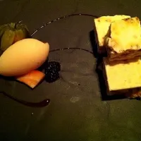 frozen nougat w lychee sorbet|hminさん