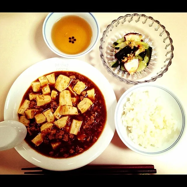 お料理教室♡麻婆豆腐とたことセロリの冷菜|gumicoさん