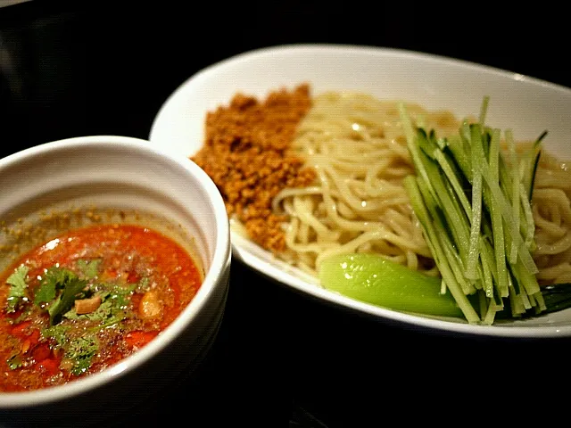 Snapdishの料理写真:冷やしごま味噌坦々つけ麺|ふぃるまめんとさん