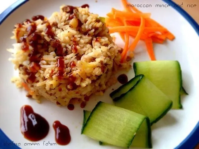 moroccan mince rice|shafiyaさん