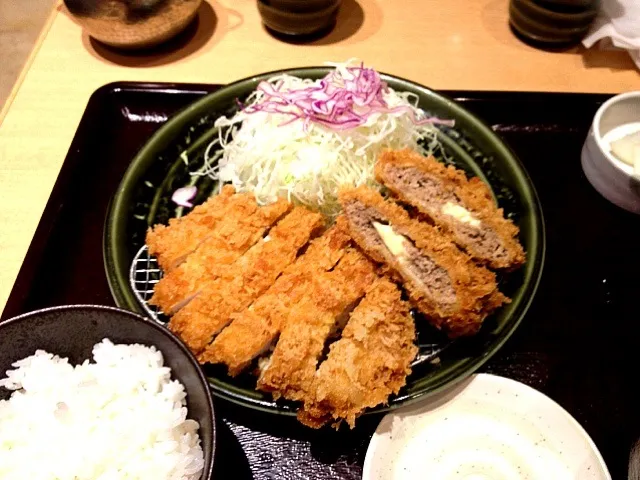 ロースカツとチーズメンチカツ|しむらけんさん