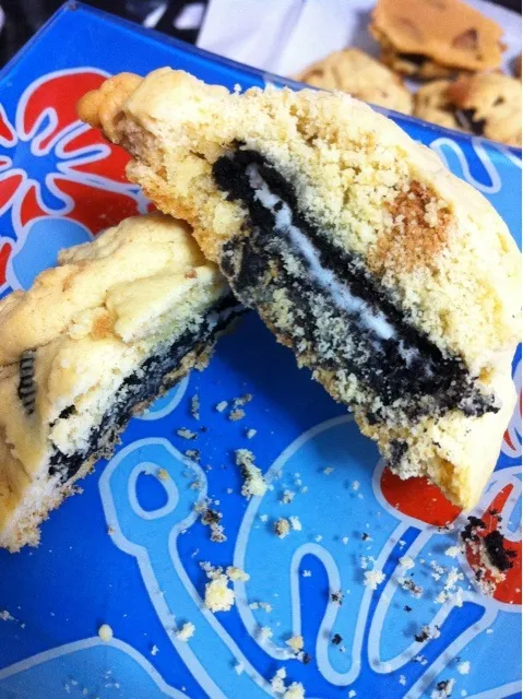 today make oreo stuffed cookies|HallyS2さん