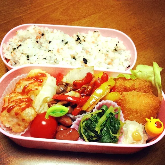 ハッシュドポテト&白身タルタル弁当|🍎ゆかりんご🍎さん