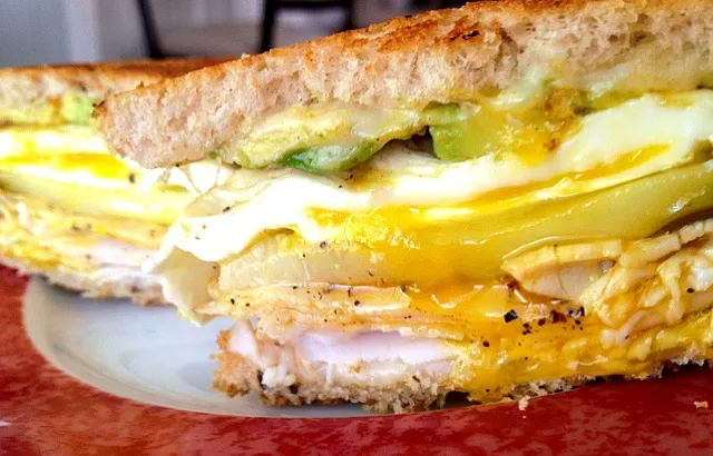 Turkey, swiss, avocado, pickle, egg|Chrisさん