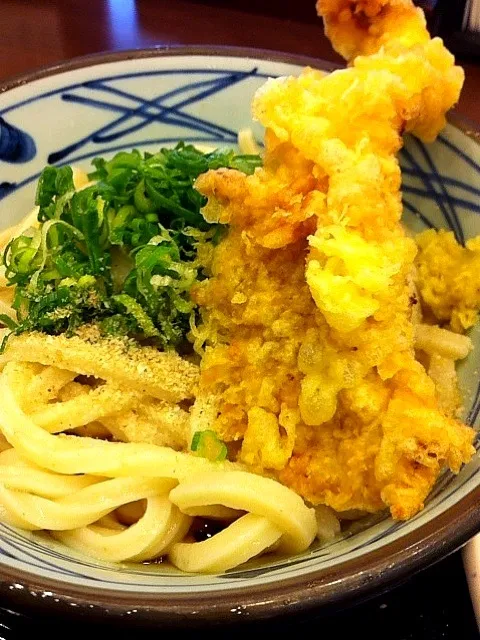 ぶっかけうどん かしわ天付き|yoooochanさん