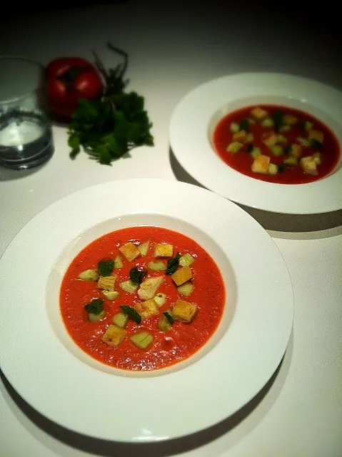 gazpacho with crouton and mint|rick chanさん