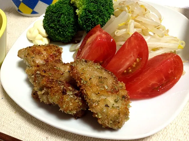 鶏の青のりパン粉焼き〜d(￣ ￣)|aiaiさん