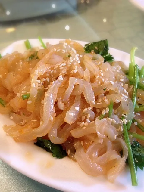 Jellyfish & Sesame Oil Salad|Queenさん