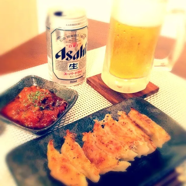 餃子&牛すじ そしてビール💗|Lori Kudoさん