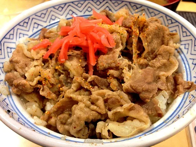 やっぱ牛丼はＹ野家が一番好き。トッピングやらゴチャゴチャしたメニューが無いのは旨さの証。|ひろぱげさん