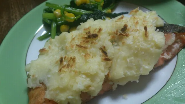 マッシュポテトのせムニエル|さおりさん