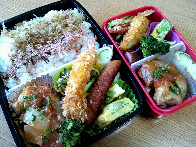 Snapdishの料理写真:本日の洋風弁当☆快晴です！|ふかさくさん