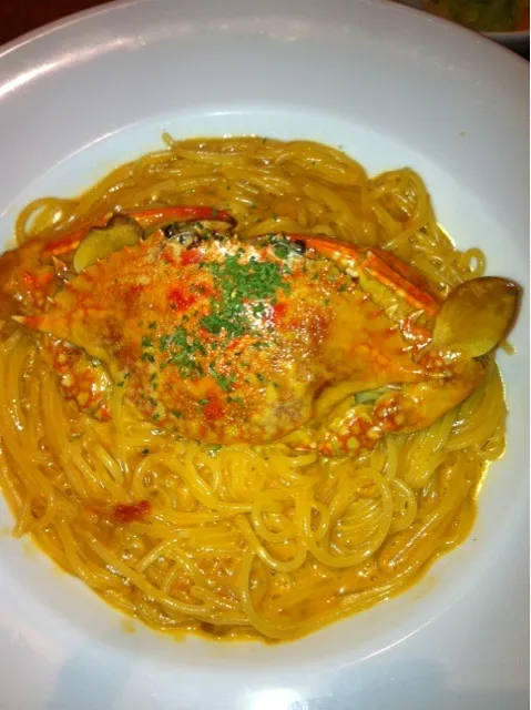 渡り蟹の🍅クリームパスタ🍝|ひさちゃん👸さん