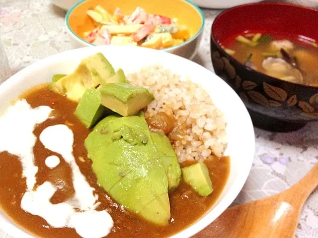 アボカド野菜カレー|Ｂ型だけどゴリラじゃないよさん