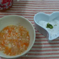 [6/20離乳食]ささみの肉じゃが＆バナナヨーグルト|Sooさん