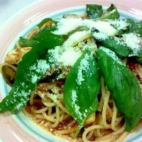 チキンと茄子のトマトソースパスタ|あきさん