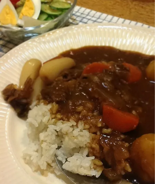 夕餉のライスカレー|ヴェローナのパン屋さんさん