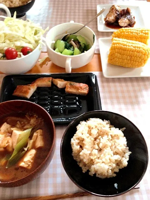 とうもろこしは相手が作ってくれた。茹でただけだけど。|川原望美さん