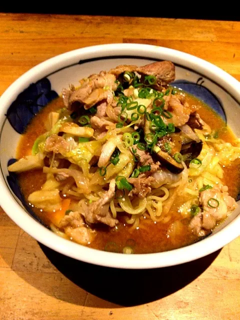 肉野菜炒めのせ味噌ラーメン|前田 タカシさん