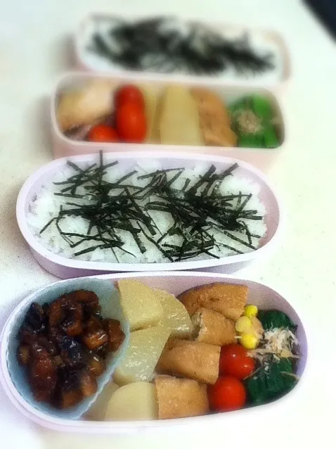 Snapdishの料理写真:今日のJK＆OL弁当。アナゴ！|hoppycowさん