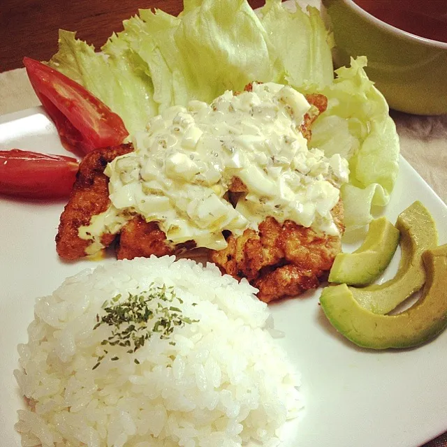 カフェ風チキン南蛮プレート♡|🍎ゆかりんご🍎さん