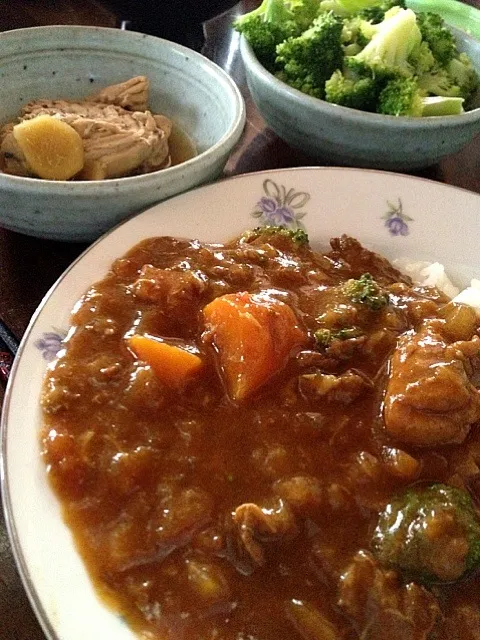 じぃじの手料理。朝からカレー！@私の実家|のぶコさん