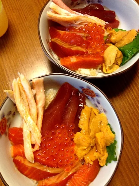 Snapdishの料理写真:海鮮丼🐟|かまさん