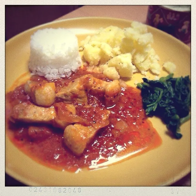 豚肉トマト煮、ポテトのワンプレート☆|haruさん