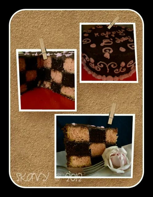 Checkerboard Cake|kaushaさん