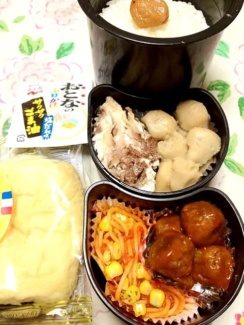 高３男子の本日のお弁当。私の担当は、鰤の塩焼き。 #お弁当 #弁当|Takashi H.さん