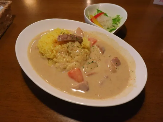 煮豚ホワイトカレーを頂きました。|momongatomoさん