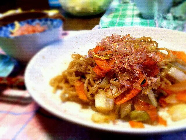 野菜たっぷり焼そば|かつまたまみさん