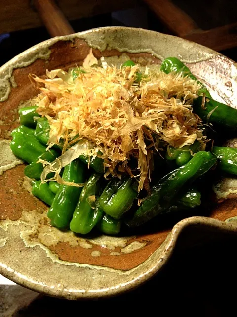 ＊胡麻油がうまーいシシトウの鰹まぶし|はなさん