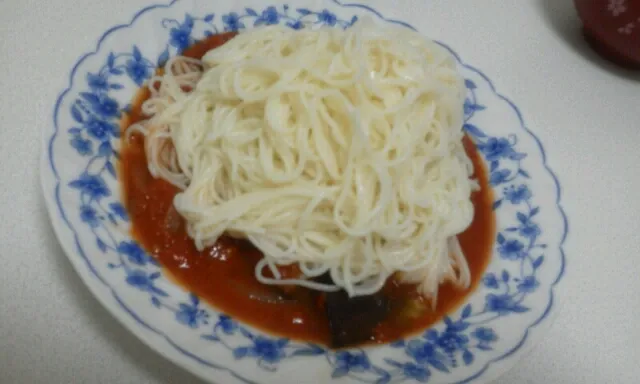 Snapdishの料理写真:冷製トマト素麺|ゆまさん