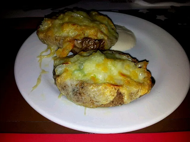 crispy baked potato skin|irisさん