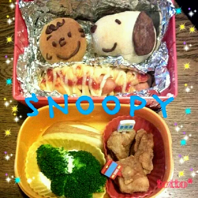 SNOOPYパン♡弁当|トットさん