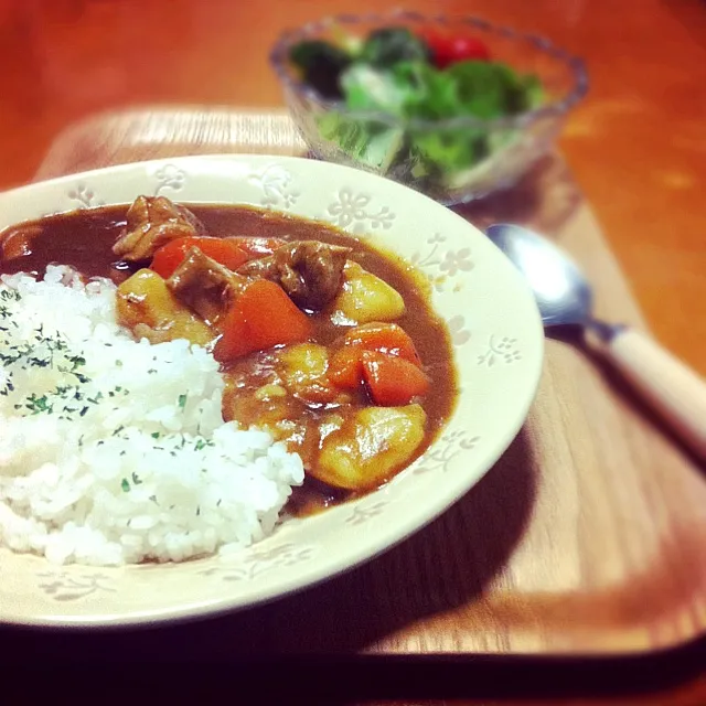 昨日のスープをカレーにリメイク！|まゆさん