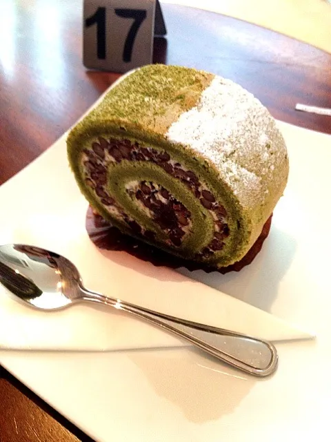 green tea roll|veganoさん