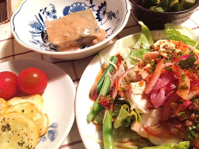 糖質制限食の晩ご飯|mari miyabeさん