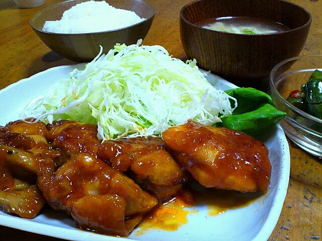 鶏肉のコチュジャンとケチャップ煮|maさん