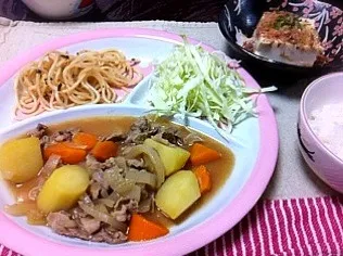 味噌肉じゃが☆明太マヨパスタ☆冷奴|canaさん