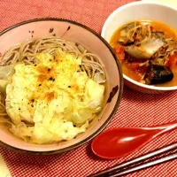 そば、鯖のトマト煮|とみさわさん