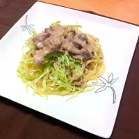 豚しゃぶサラダの冷製パスタ|nanamonさん