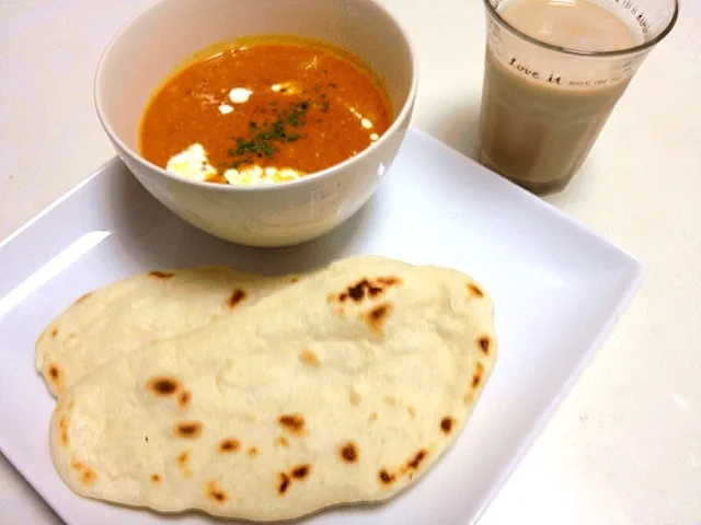 チキンバターカレーとナン|Eriさん