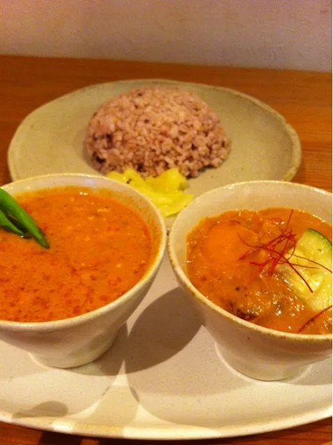 タイカレーと野菜カレーのハーフANDハーフ|kaarugottiさん