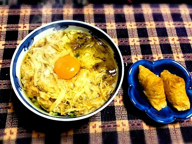 月見ごぼう天うどん|Akihiro Sasayamaさん