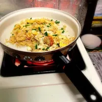 Snapdishの料理写真:Rice cooking (Shrimp garlic)|iChadさん